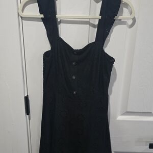 NWT - Lily Rose Black Button Sleeveless Sundress